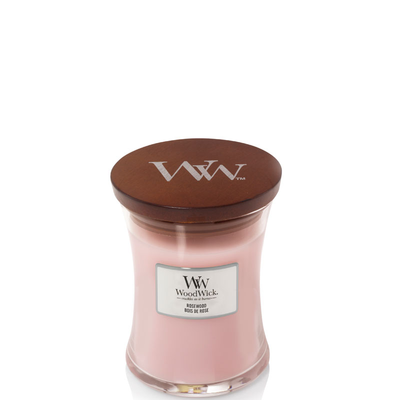 Свеча ароматическая Woodwick Розовое дерево Woodwick 92025E, цвет розовый - фото 1