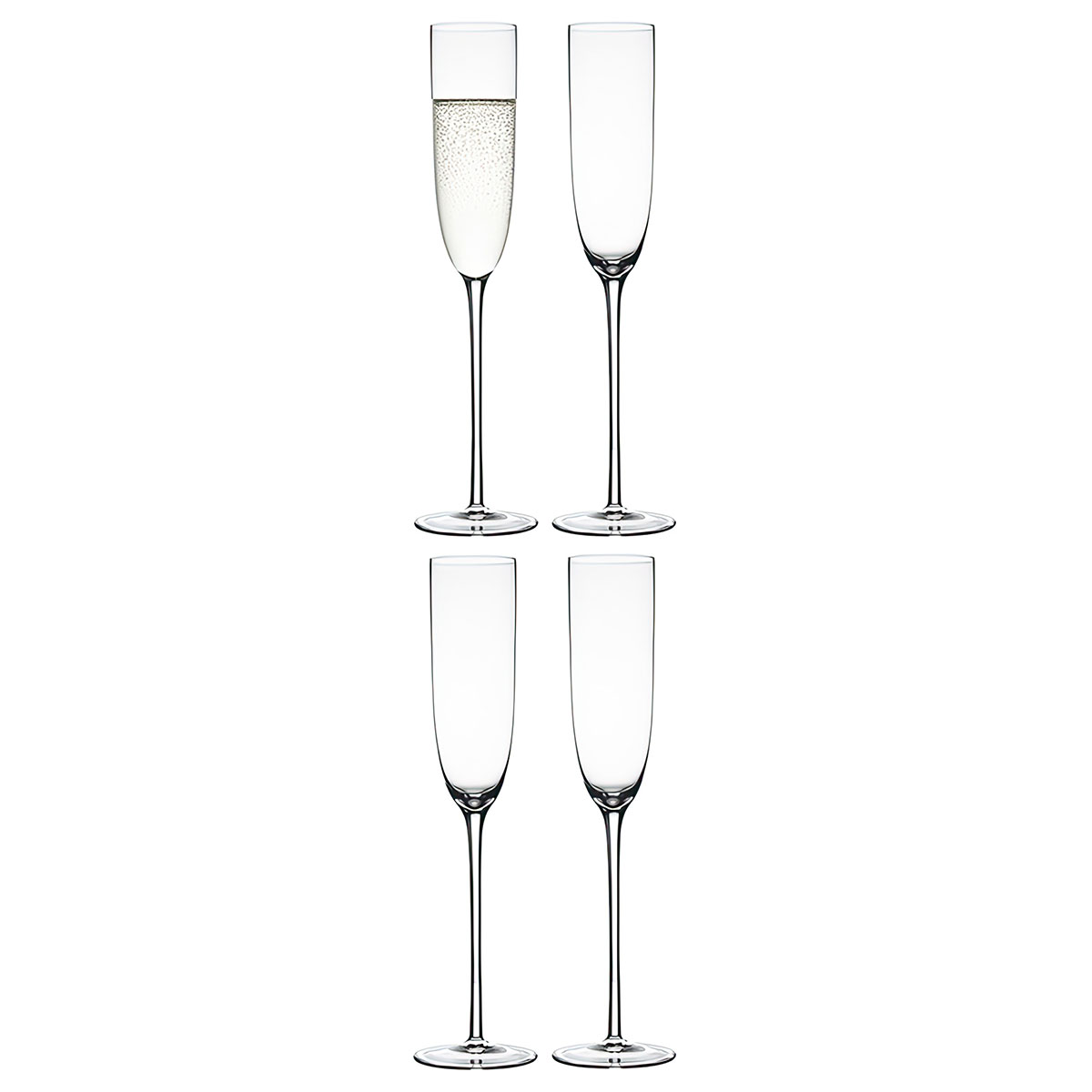 Набор бокалов для шампанского Liberty Jones Celebrate 160мл, 4шт набор с желтым мопом из микрофибры a vm