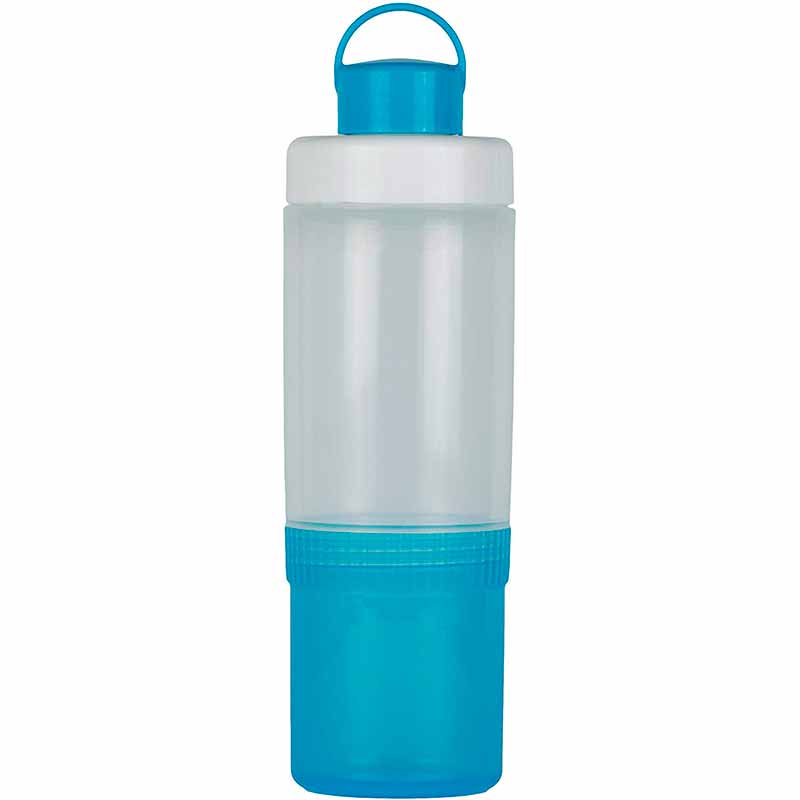 Бутылка для воды 500мл с контейнером для снеков 250мл SNIPS WATER TO GO, цвет синий SNIPS 000481s