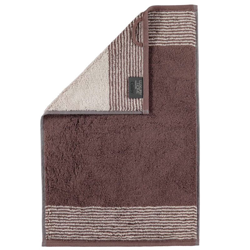

Полотенце махровое Cawo Two-Tone 30x50см, цвет коричневый