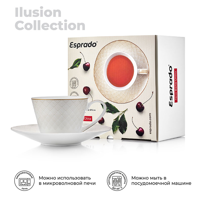 Чайная пара Esprado Illusion Esprado ILS022BE303 - фото 2