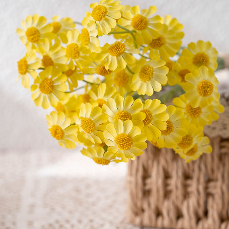 

Цветы искусственные FloDecor Маргаритка желтая 34см