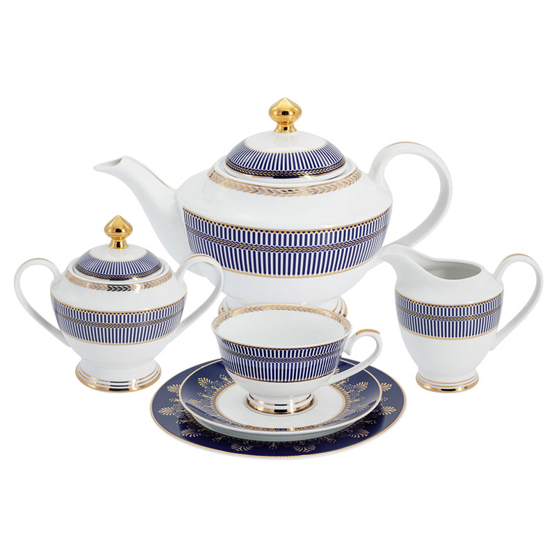 Сервиз чайный Anna Lafarg Midori Империя, 23 предмета на 6 персон ethereal blue сервиз на 6 персон