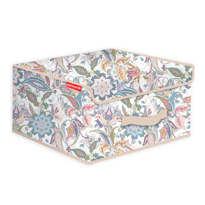 Кофр для хранения Hausmann Paisley 30x30x16см, бежевый большой кофр для хранения одеял подушек и пледов рыжий кот