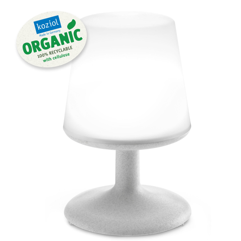 Лампа настольная Koziol Light To Go Organic, цвет серый