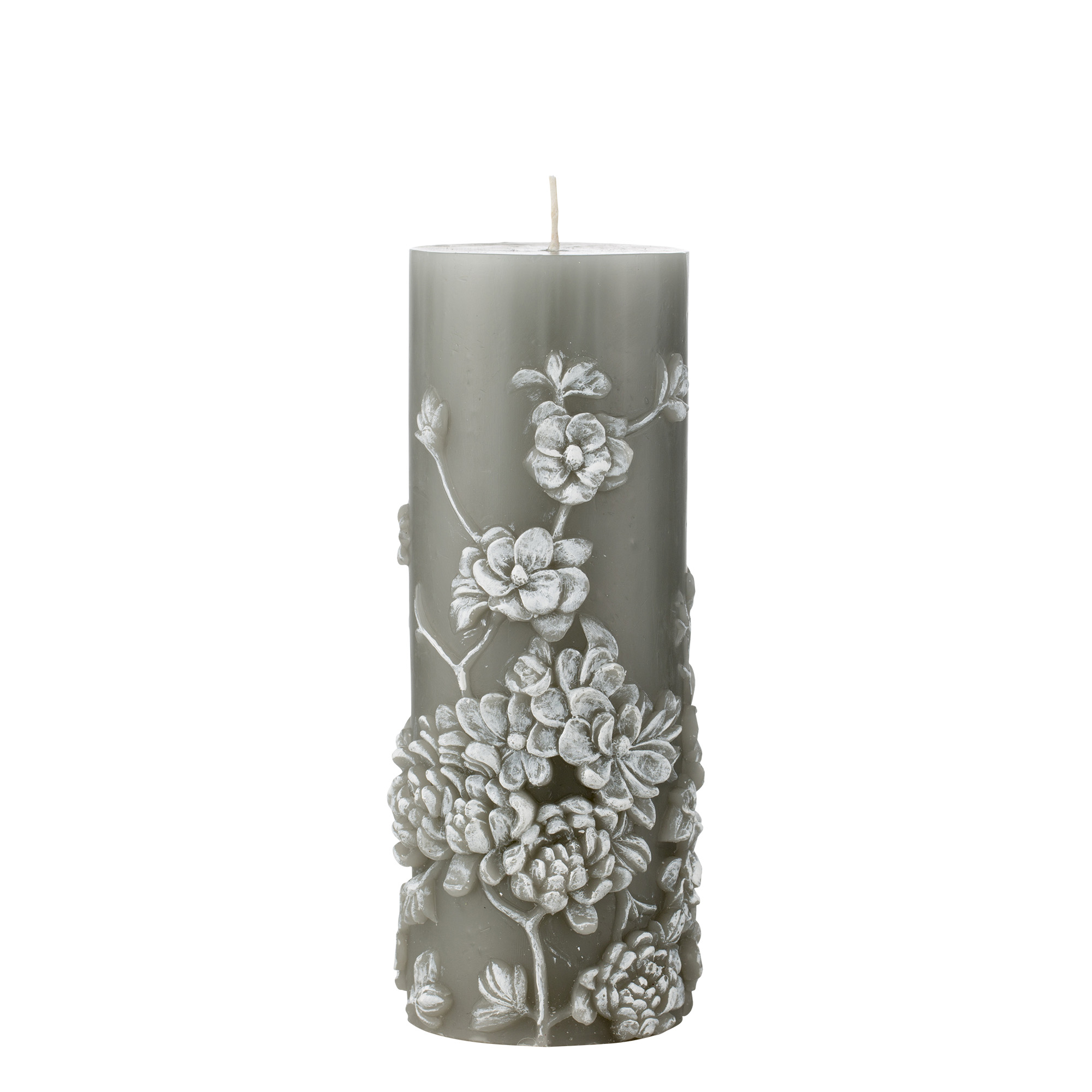 Свеча Lene Bjerre Florinne, 7,5x20см, цвет серый
