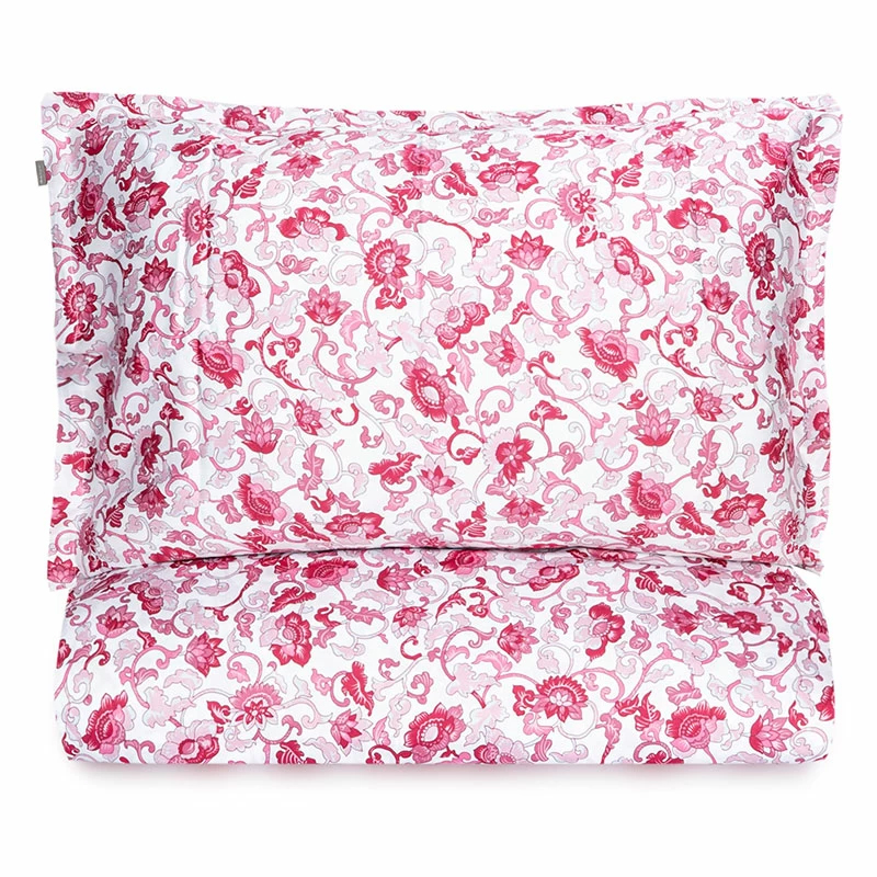 Комплект постельного белья евро Gant Home Floral, малиновый