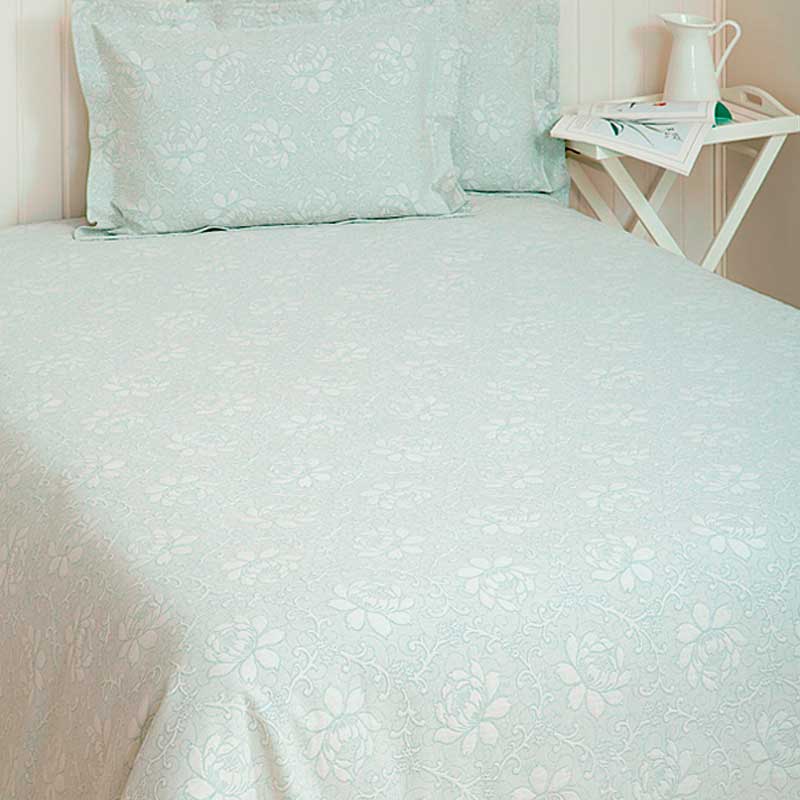 

Покрывало Luxberry Flowers 200x220, цвет голубая мята, Голубой