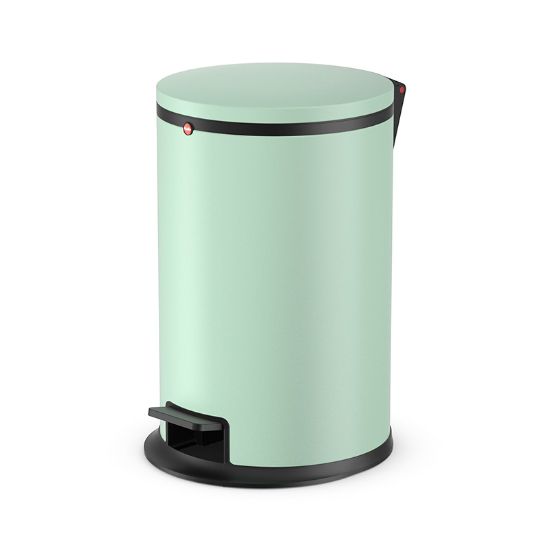 

Мусорный контейнер Hailo Pure М 12л, мятный матовый