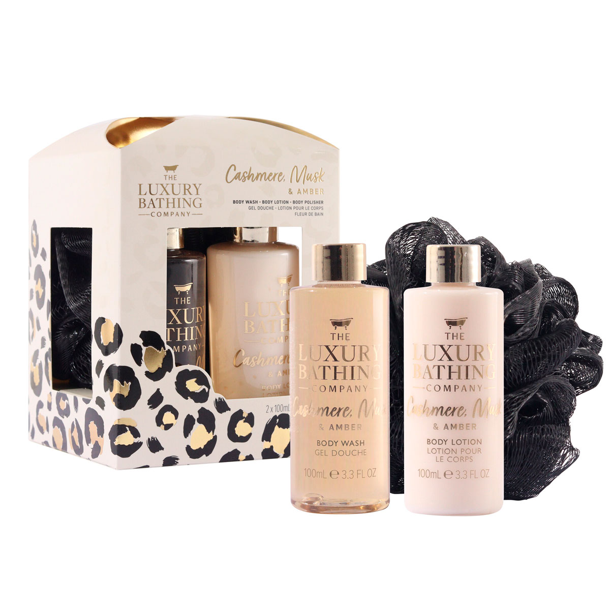 

Подарочный набор The Luxury Bathing Company Гламурное сияние: Кашемир, амбра и мускус