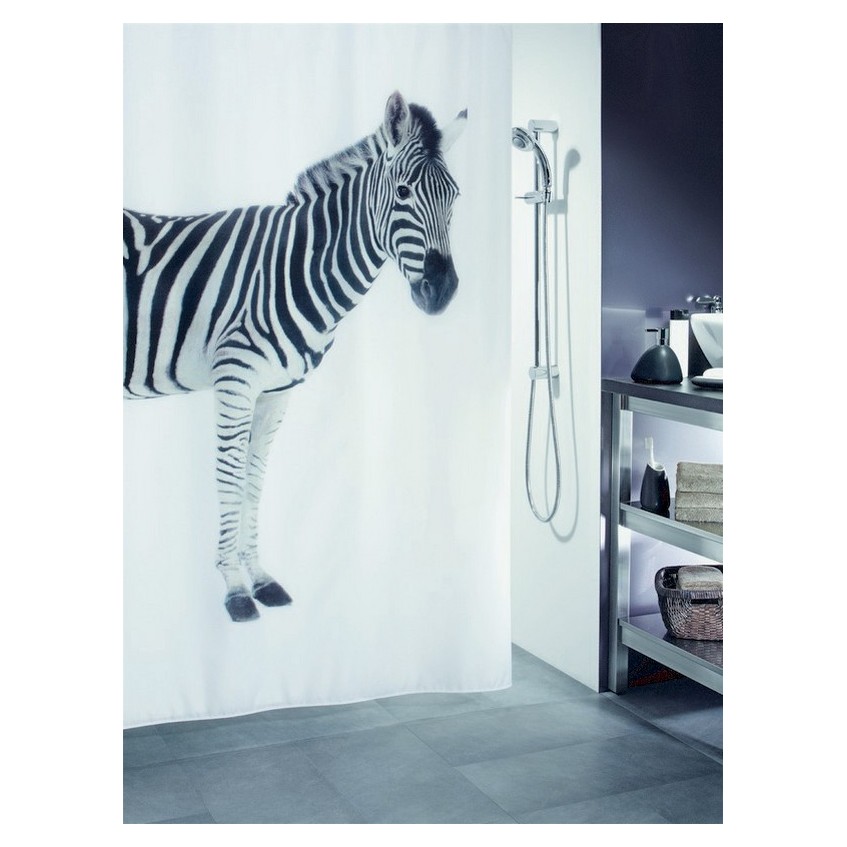 

Штора для ванной Zebra Spirella, Черный