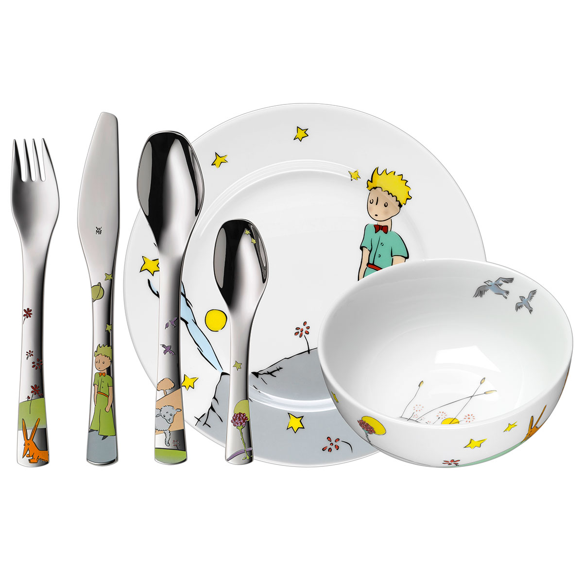 Набор детской посуды с приборами WMF The Little Prince