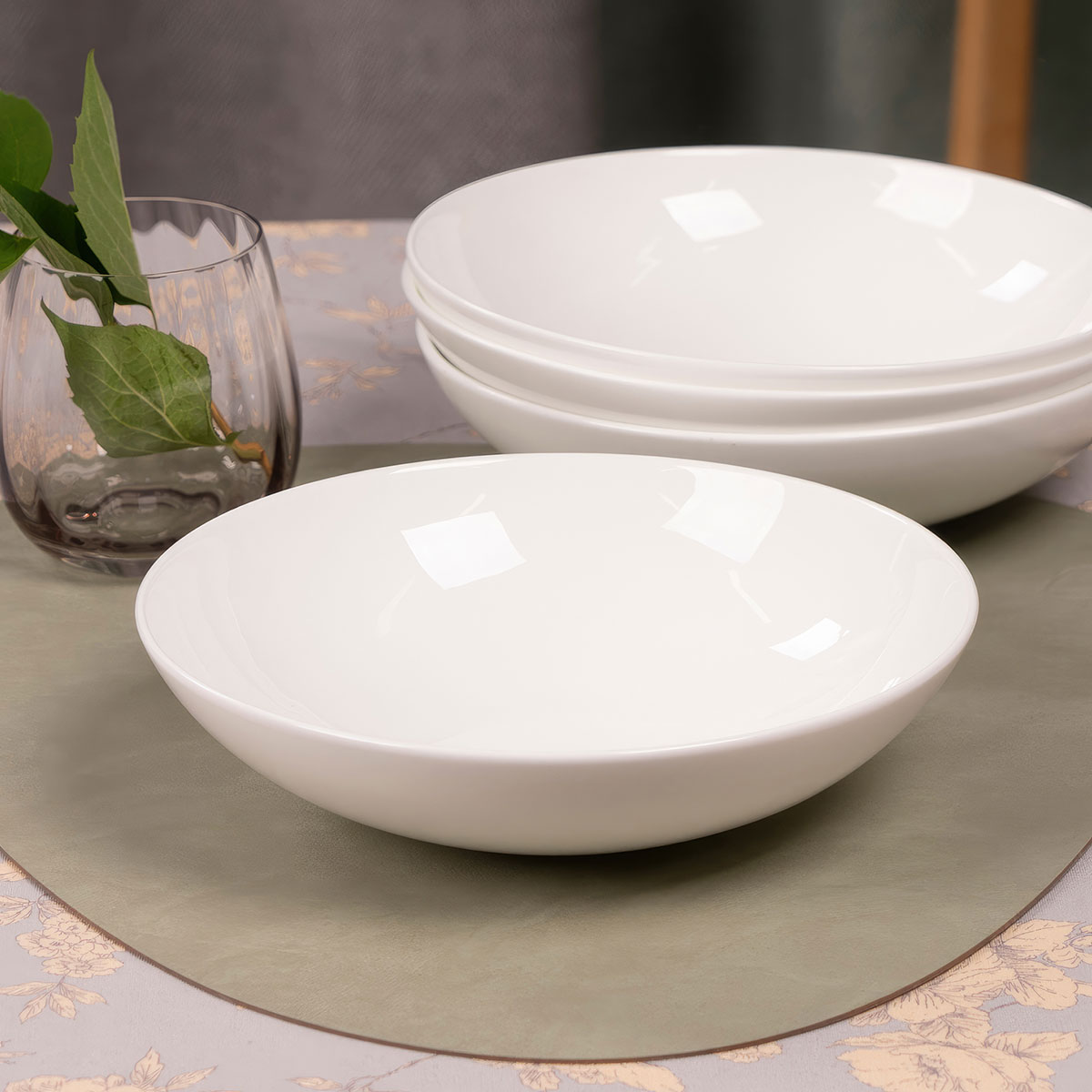Набор тарелок суповых Zapel Table Blanche 4шт Zapel ZP-4SP, цвет белый