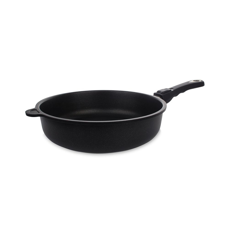 Сковорода индукционная глубокая AMT Frying Pans Titan 26см сковорода глубокая risoli dr green 28 см