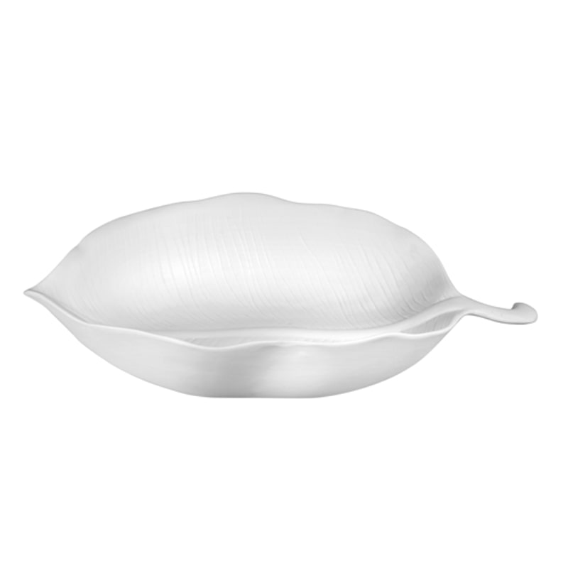 

Тарелка декоративная Asa Selection Leafs 21,5x12,6см, Белый