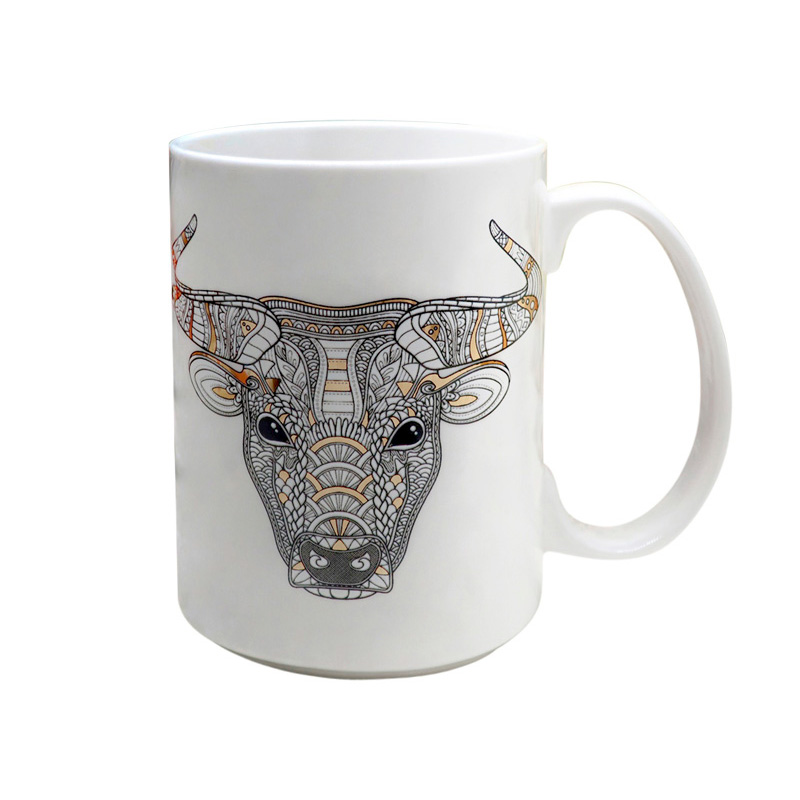 

Кружка Home & Style Wild Бык 0,5л, Белый
