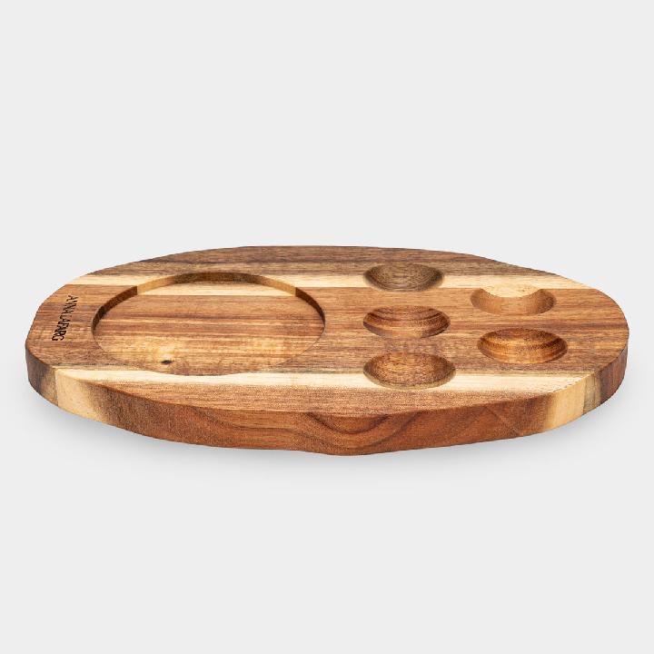 Блюдо пасхальное с местом для кулича Anna Lafarg Пасха Натуральная