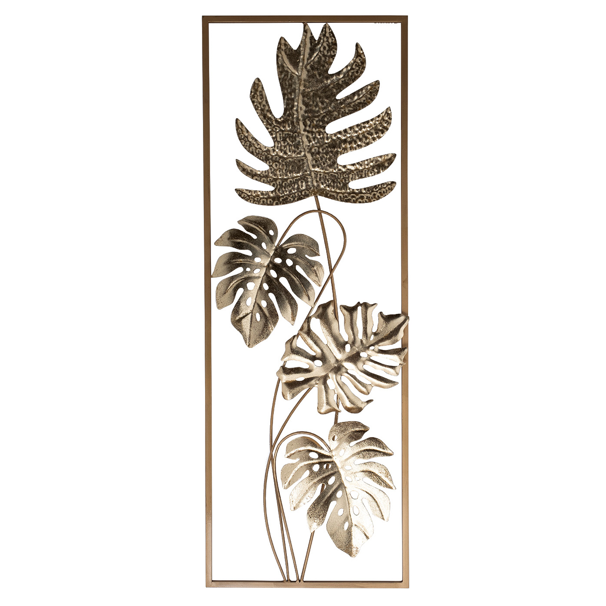 Панно декоративное Garda Decor Тропические листья 31,1x89,5x5,1см Garda Decor 37SM-84380