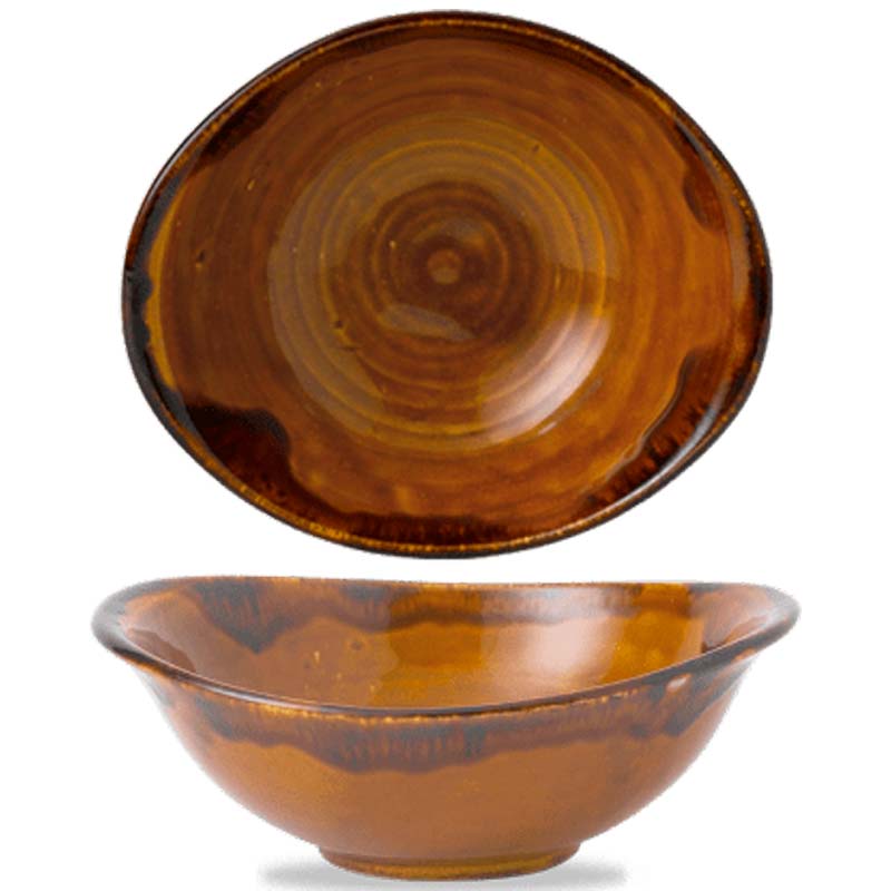 

Салатник Dudson Harvest ассиметричный, коричневый