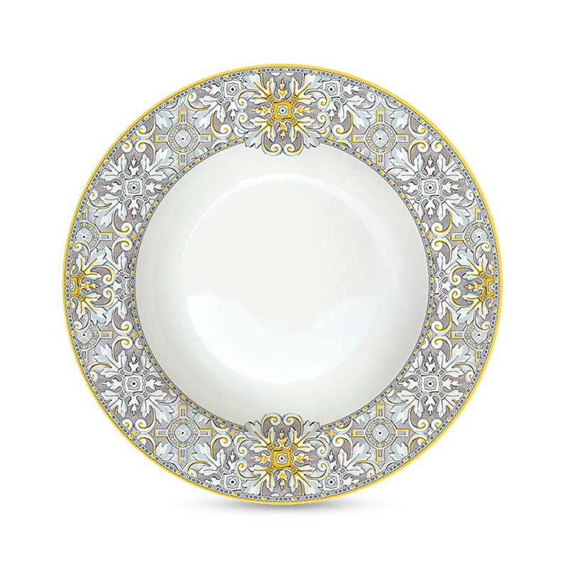 

Тарелка для супа Easy Life Maiolica Grey 21,5см, Многоцветие