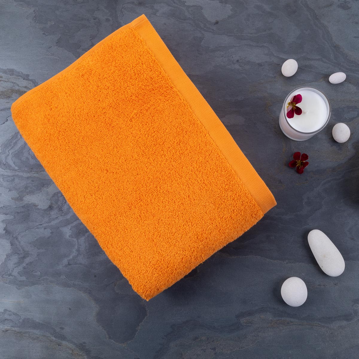 Полотенце махровое Lameirinho Aqua 70x140см, цвет оранжевый полотенце вечер бриз р 40х70