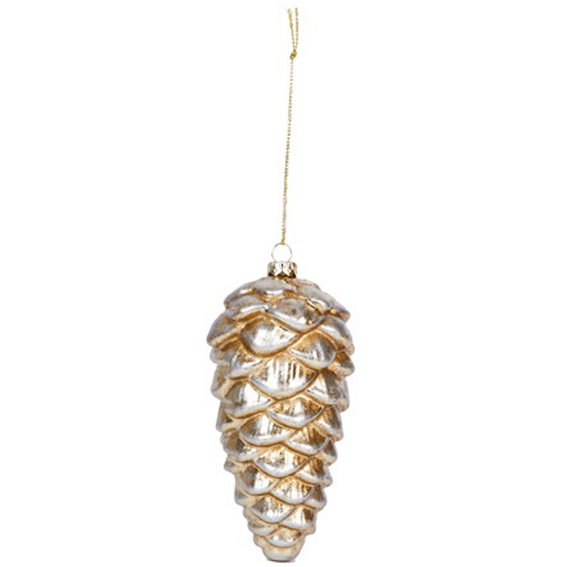 

Елочное украшение Hogewoning Christmas Baubles Gold Шишка, Золотой