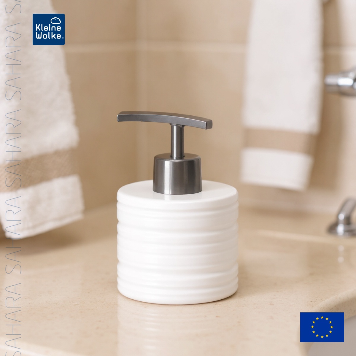 

Дозатор для жидкого мыла Kleine Wolke Sahara, белый
