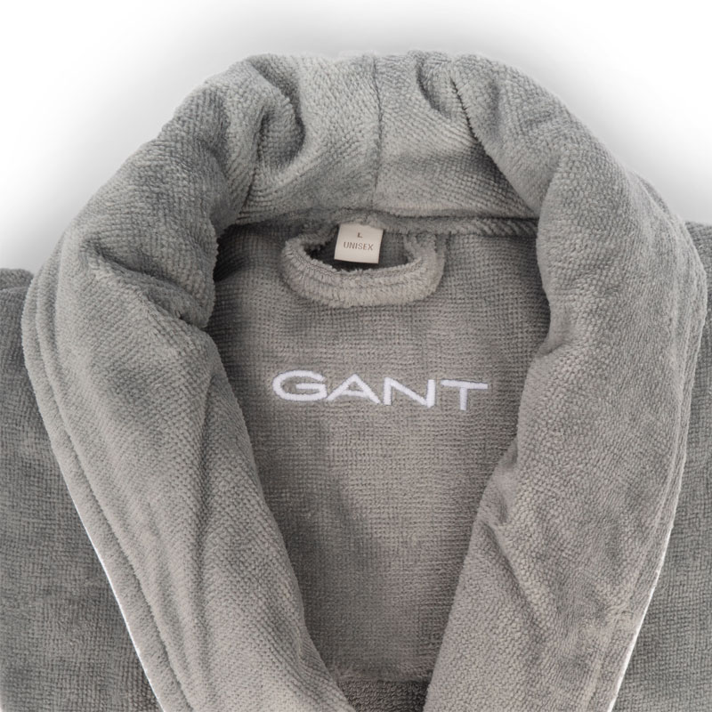 Халат унисекс Gant Home Icon G размер S, серый Gant Home 856005203/161/S 856005203/161/S - фото 2