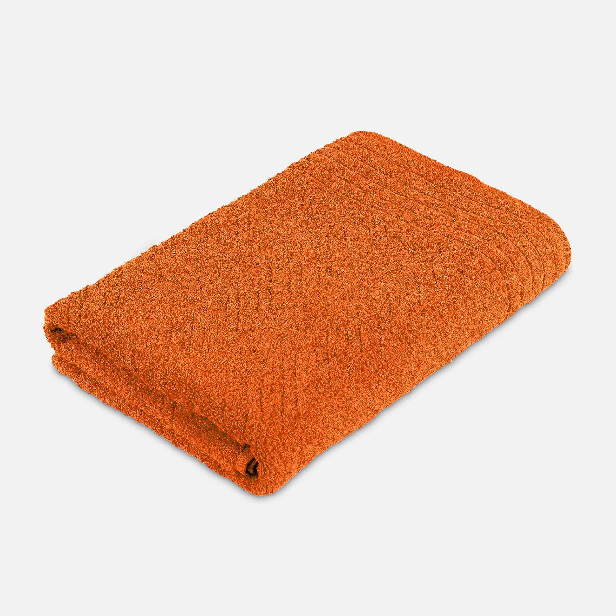 Полотенце махровое Frottana Elegance-Uni 67x140см, цвет оранжевый ошейник кожаный на синтепоне безразмерный 71 х 3 5 см ош 29 62 см оранжевый