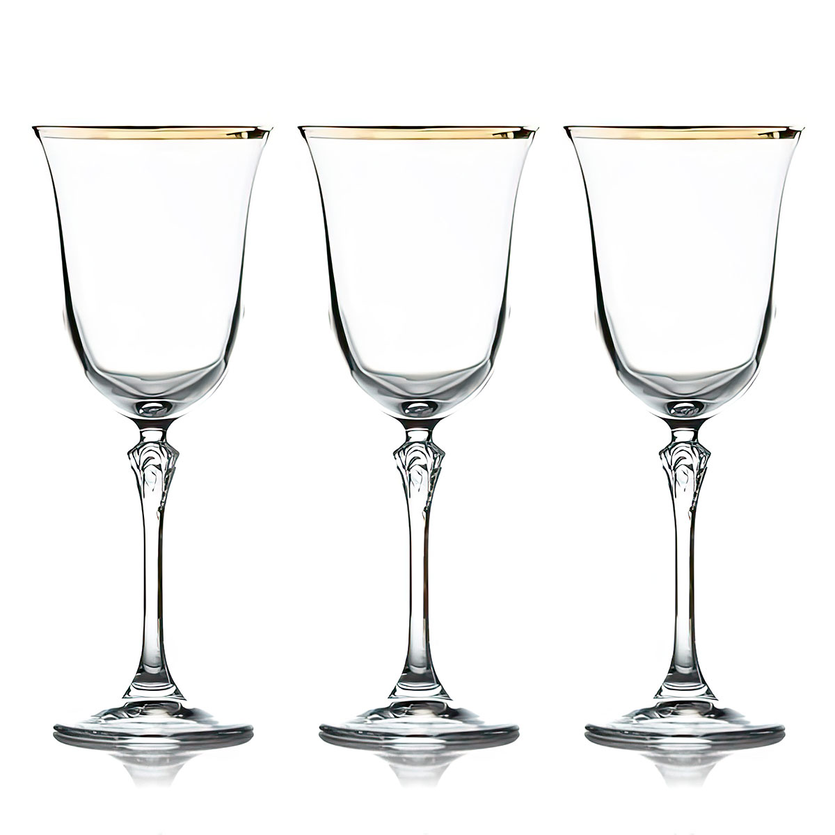 Набор бокалов для воды Le Stelle Gemma, золото Le Stelle LR-034, цвет прозрачный - фото 2