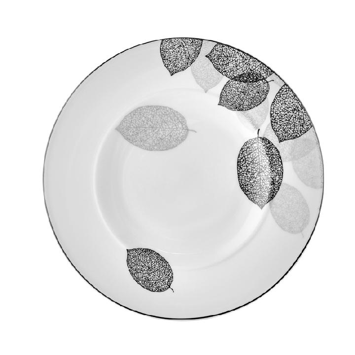 Тарелка десертная, 18,5 см, костяной фарфор, Bosqua Platina