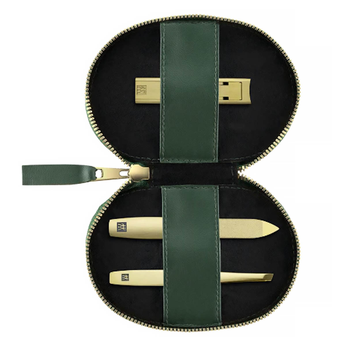 Набор маникюрный Zwilling Beauty Premium Gold 3 предмета, зеленый