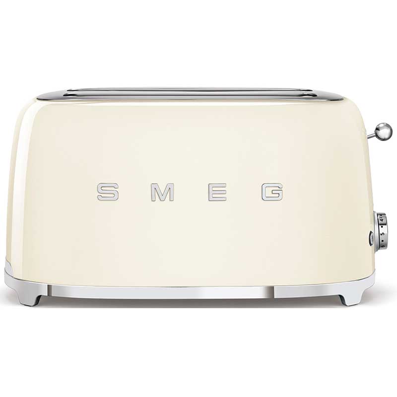Тостер на 4 ломтика Smeg 50’s Style, кремовый тостер normann