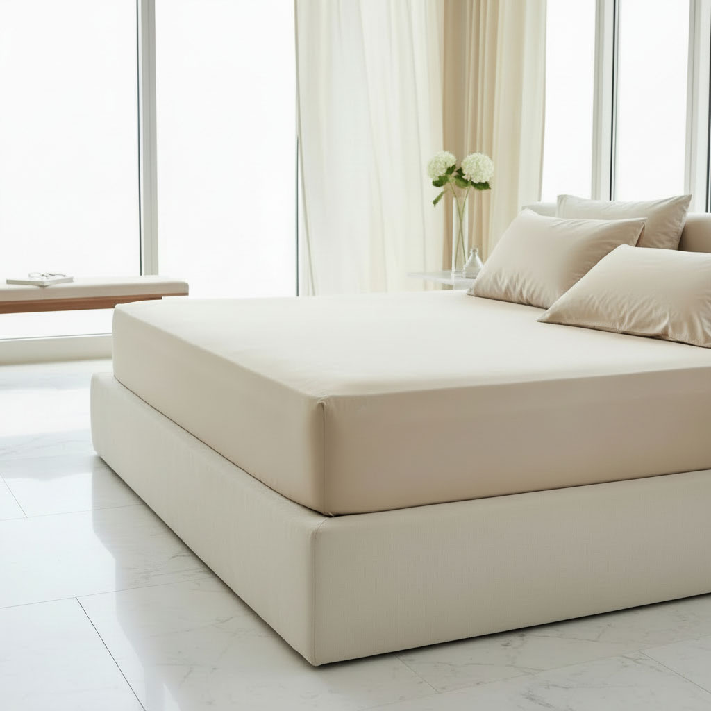 Простыня натяжная 2-спальная Pappel Comfort цвет темно-бежевый 6940₽