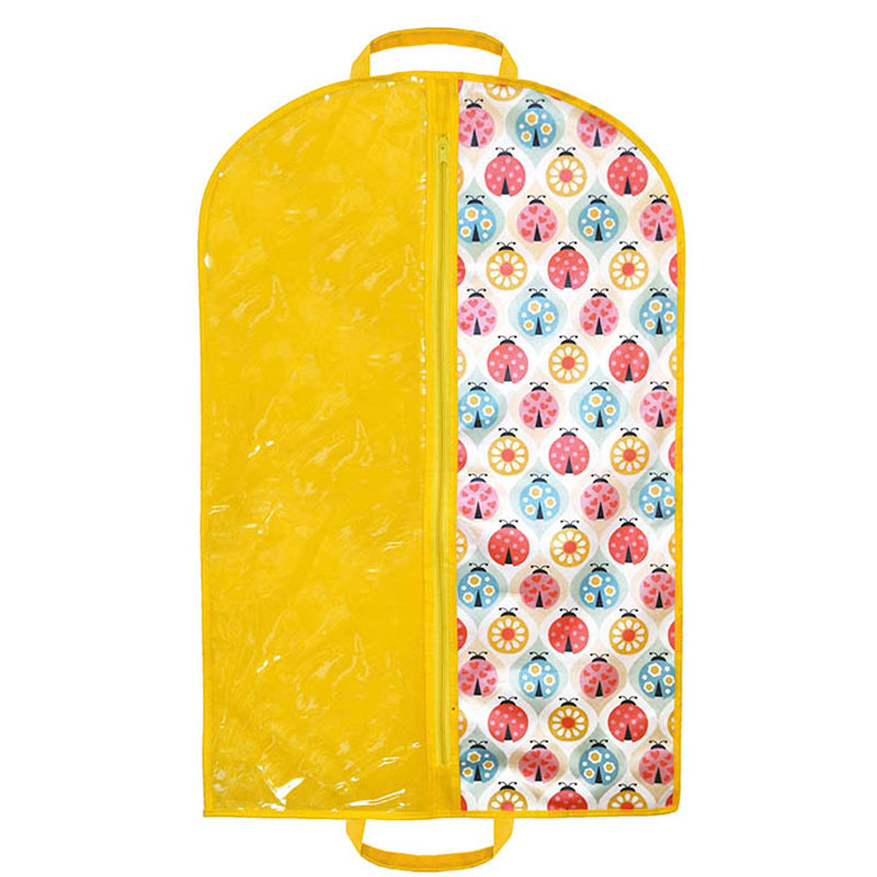 

Чехол Hausmann для хранения детской одежды 80x50см, Божьи коровки, Желтый