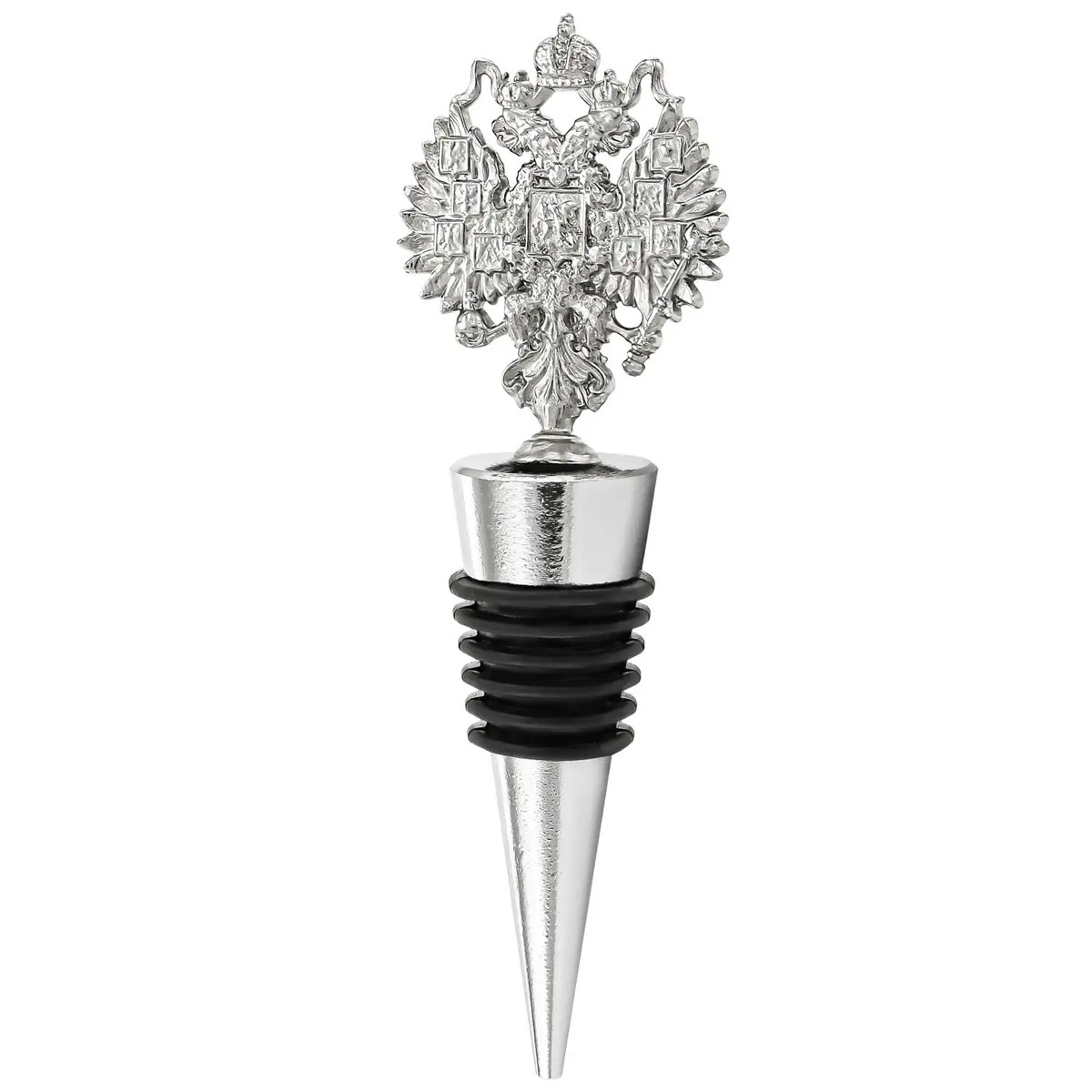 Пробка для бутылки Кольчугинский Мельхиор Герб РФ никель 790₽