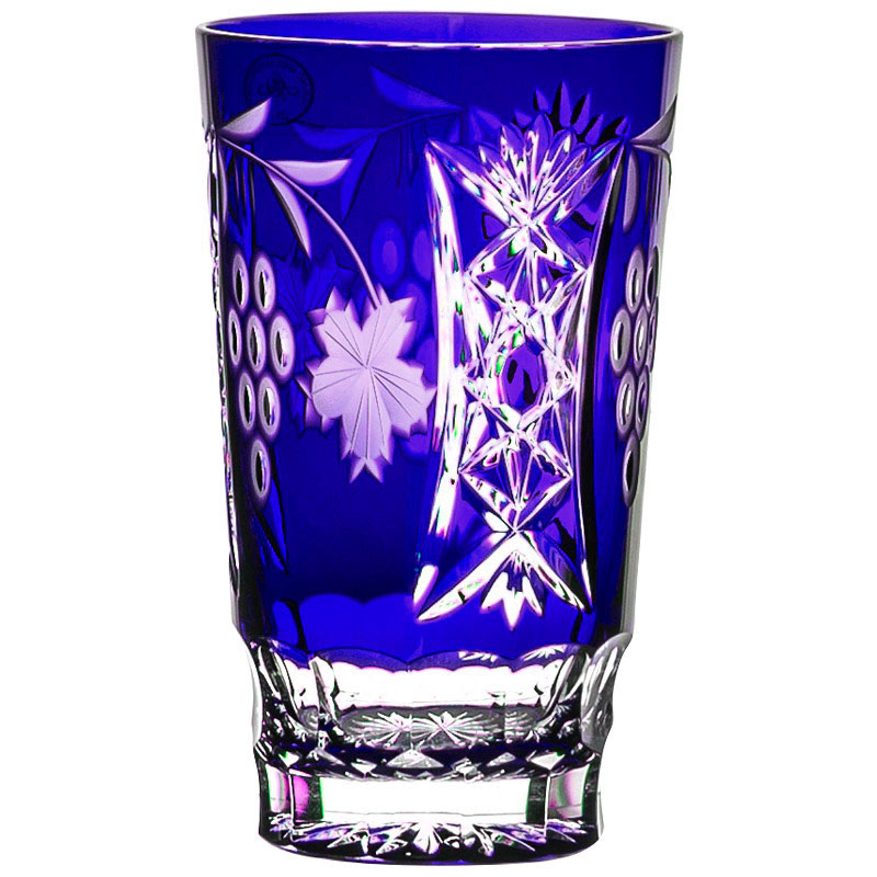 Стакан высокий Ajka Crystal Grape 390мл, синий Ajka Crystal 1/cobaltblue/64579/51380/