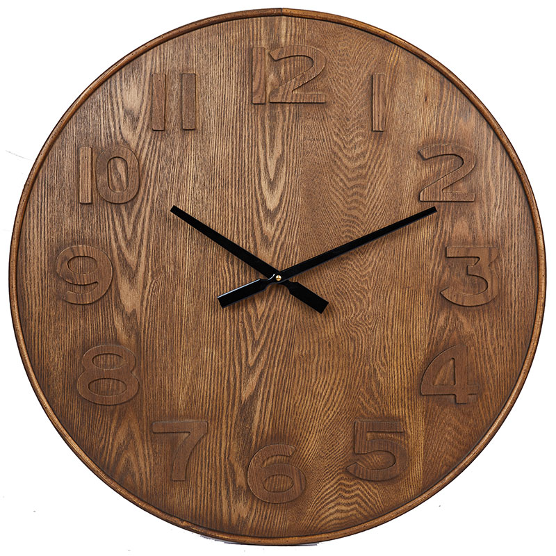 Часы настенные Hogewoning Nervei 60см Hogewoning 403525, цвет коричневый