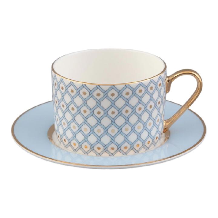 Чайная пара Императорский фарфоровый завод Идиллия Азур