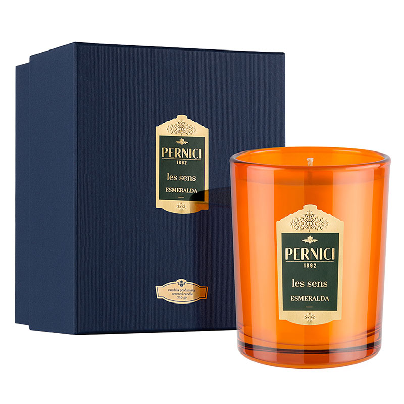 Свеча ароматическая Pernici Les Sens Esmeralda ароматическая смесь натуральная для бани ванны ель 100мл