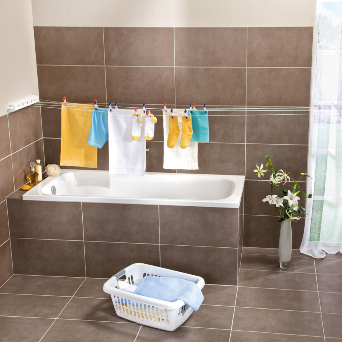 

Сушилка для белья Leifheit Rollfix 210 Longline, цвет белый