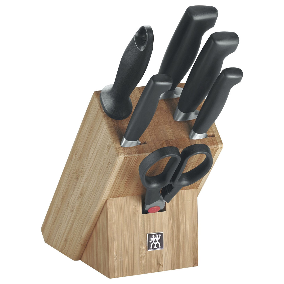 Набор ножей Zwilling TWIN Four Star, 6 предметов в подставке нож zwilling twin grip 60 мм для овощей голубой