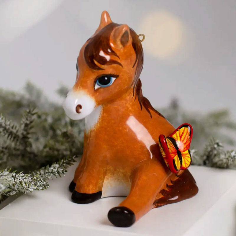 

Елочная игрушка Ярославская Керамическая Мануфактура Жеребенок