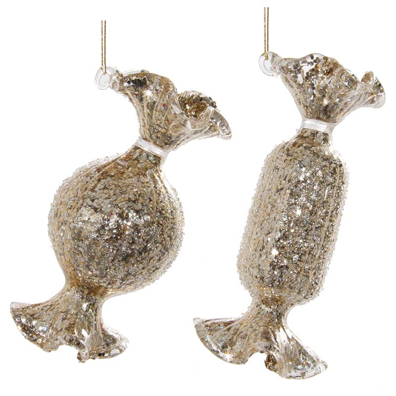 

Елочное украшение Shishi Конфета 8см, цвет золотой