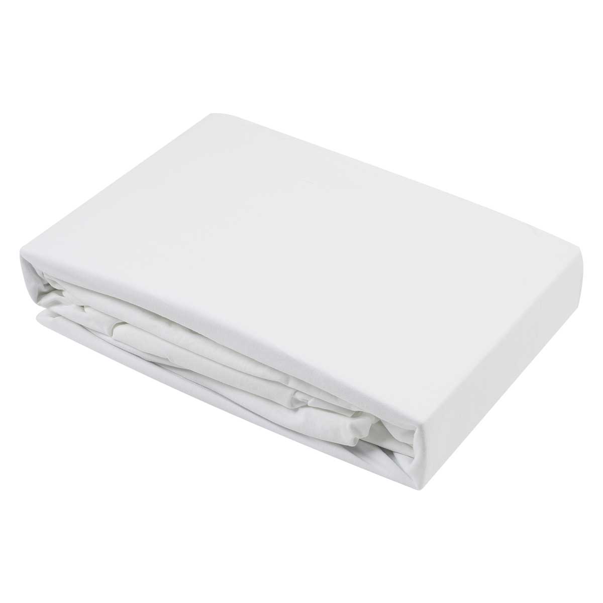 Простыня натяжная 2-спальная Pappel 180x220см, цвет белый