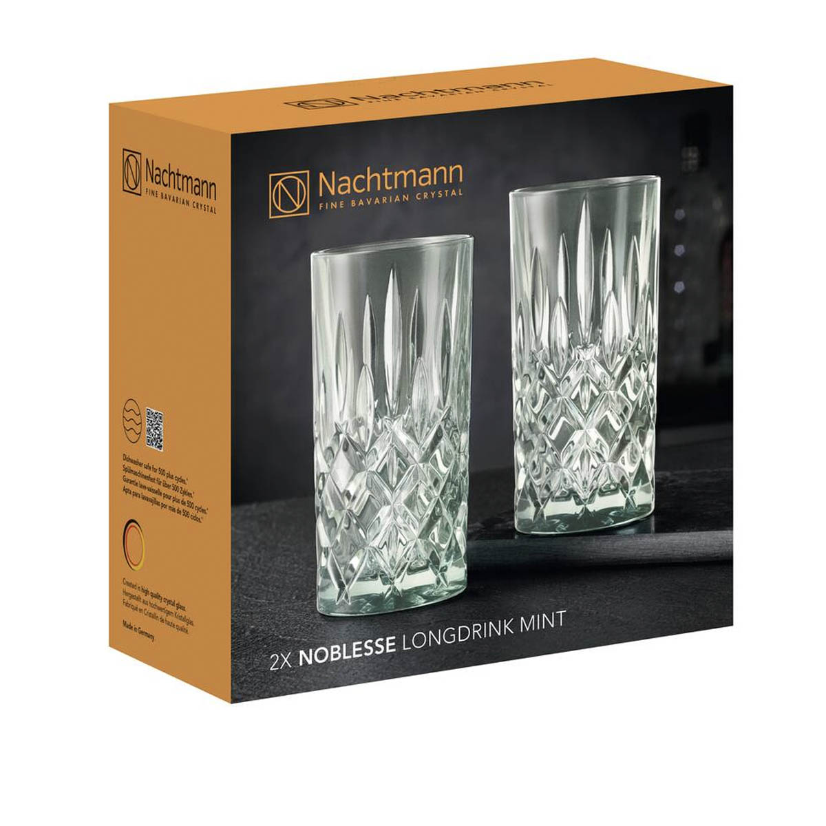 Набор стаканов высоких Nachtmann Noblesse Colors 2шт; мятный Nachtmann 105712, цвет прозрачный - фото 3