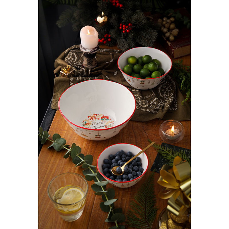 Салатник Myatashop Christmas gift 16см 721026 Белый, фото 3