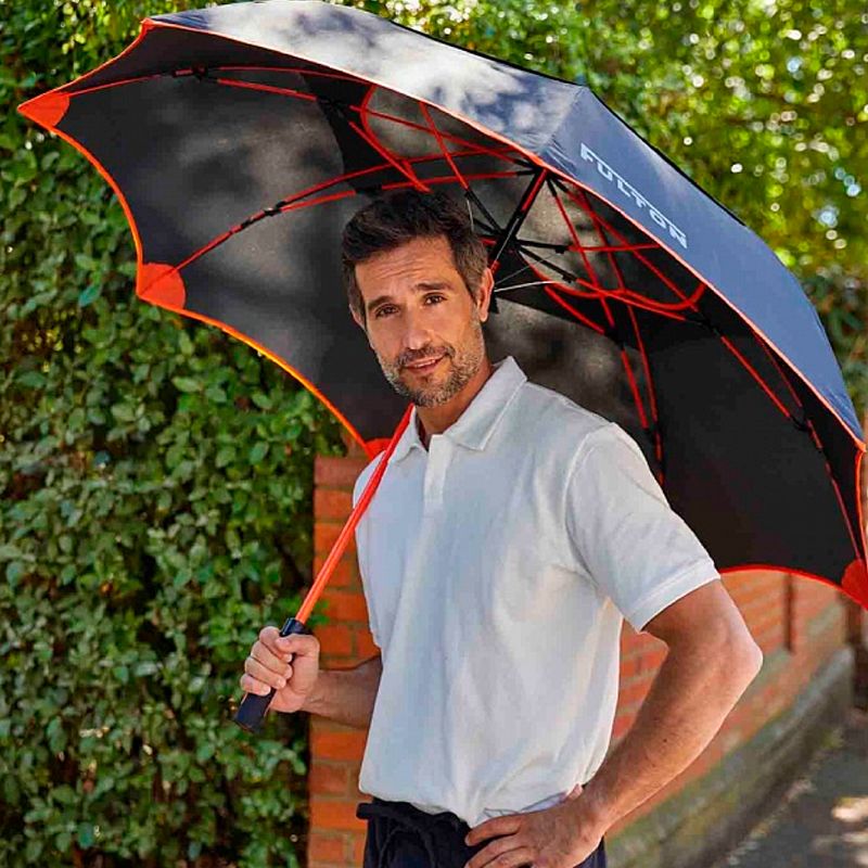 

Зонт мужской гольфер Fulton Black