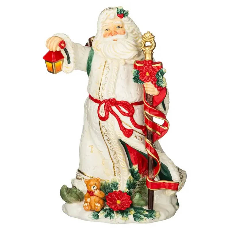 Фигурка декоративная Lefard Celebration Дед мороз в белом наряде