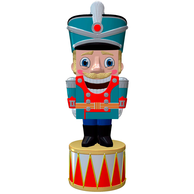 

Елочное украшение Коломеев Щелкунчик на барабане